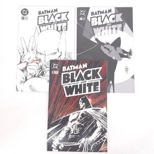 Batman Black and White 2 3 4 DC Comics 1996 Gotham City Cover Vintage 1990s Lot